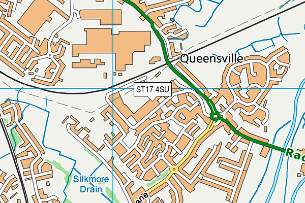 ST17 4SU map - OS VectorMap District (Ordnance Survey) ST17 4SU map - OS VectorMap District (Ordnance Survey)