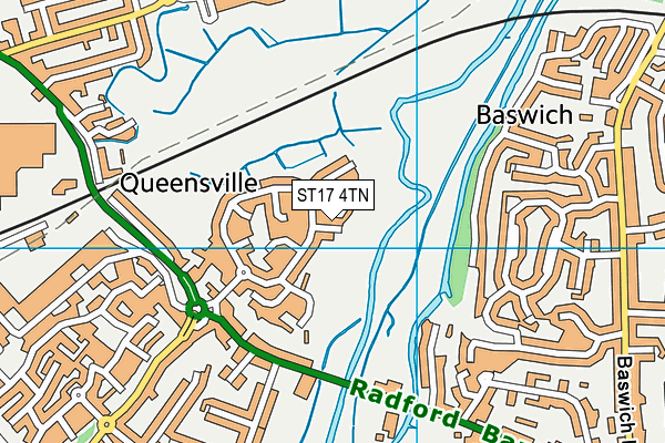 ST17 4TN map - OS VectorMap District (Ordnance Survey) ST17 4TN map - OS VectorMap District (Ordnance Survey)