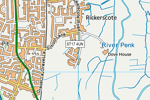 ST17 4UN map - OS VectorMap District (Ordnance Survey) ST17 4UN map - OS VectorMap District (Ordnance Survey)