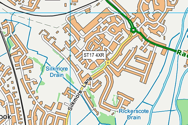 ST17 4XR map - OS VectorMap District (Ordnance Survey) ST17 4XR map - OS VectorMap District (Ordnance Survey)