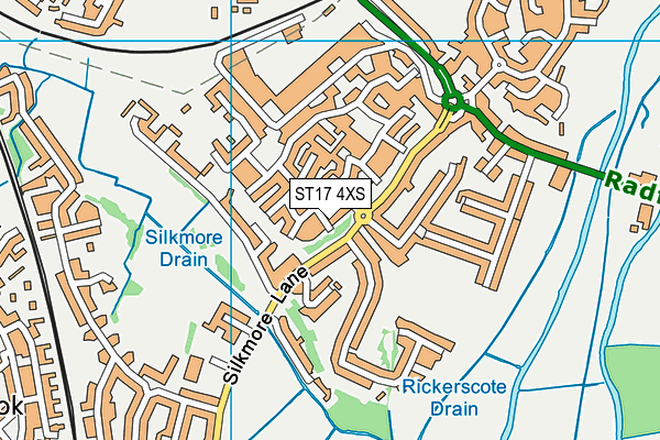ST17 4XS map - OS VectorMap District (Ordnance Survey) ST17 4XS map - OS VectorMap District (Ordnance Survey)
