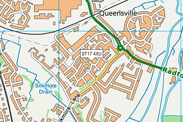 ST17 4XU map - OS VectorMap District (Ordnance Survey) ST17 4XU map - OS VectorMap District (Ordnance Survey)