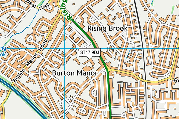 ST17 9DJ map - OS VectorMap District (Ordnance Survey) ST17 9DJ map - OS VectorMap District (Ordnance Survey)
