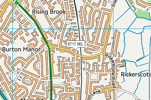 ST17 9EL map - OS VectorMap District (Ordnance Survey) ST17 9EL map - OS VectorMap District (Ordnance Survey)