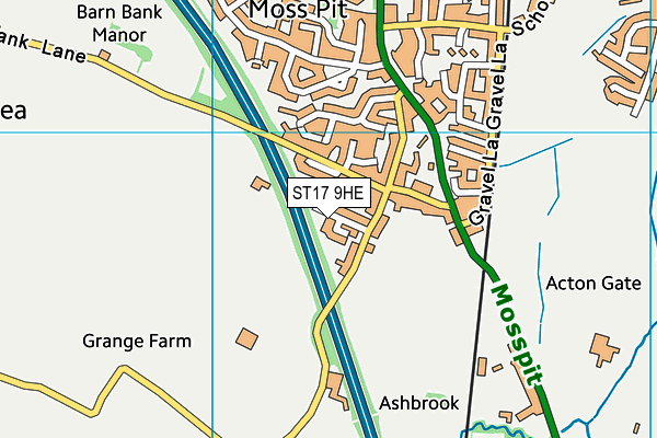 ST17 9HE map - OS VectorMap District (Ordnance Survey) ST17 9HE map - OS VectorMap District (Ordnance Survey)