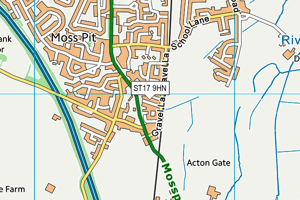 ST17 9HN map - OS VectorMap District (Ordnance Survey) ST17 9HN map - OS VectorMap District (Ordnance Survey)