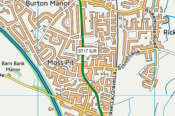 ST17 9JR map - OS VectorMap District (Ordnance Survey) ST17 9JR map - OS VectorMap District (Ordnance Survey)