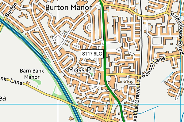 ST17 9LG map - OS VectorMap District (Ordnance Survey) ST17 9LG map - OS VectorMap District (Ordnance Survey)