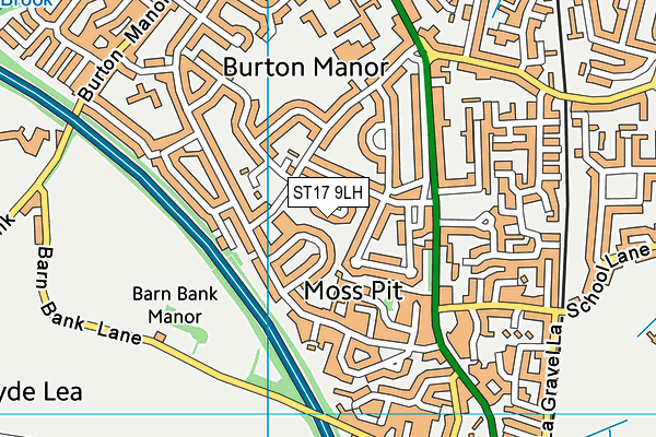 ST17 9LH map - OS VectorMap District (Ordnance Survey) ST17 9LH map - OS VectorMap District (Ordnance Survey)