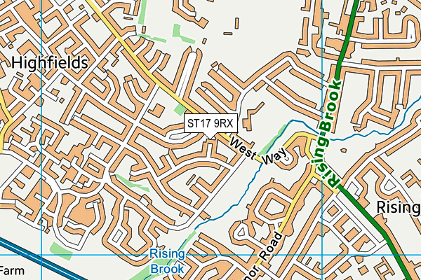 ST17 9RX map - OS VectorMap District (Ordnance Survey) ST17 9RX map - OS VectorMap District (Ordnance Survey)