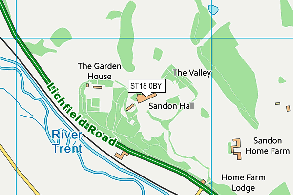 ST18 0BY map - OS VectorMap District (Ordnance Survey) ST18 0BY map - OS VectorMap District (Ordnance Survey)