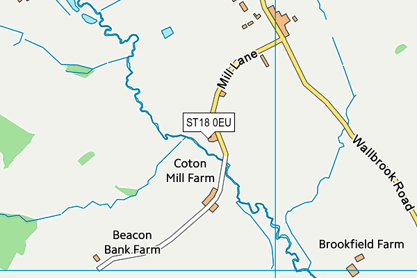 ST18 0EU map - OS VectorMap District (Ordnance Survey) ST18 0EU map - OS VectorMap District (Ordnance Survey)