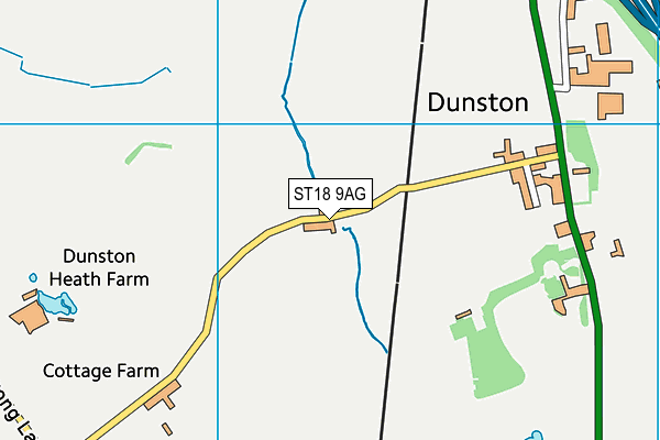 ST18 9AG map - OS VectorMap District (Ordnance Survey) ST18 9AG map - OS VectorMap District (Ordnance Survey)