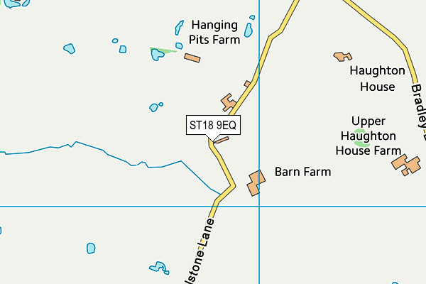 ST18 9EQ map - OS VectorMap District (Ordnance Survey) ST18 9EQ map - OS VectorMap District (Ordnance Survey)