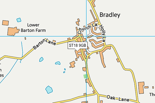 ST18 9GB map - OS VectorMap District (Ordnance Survey) ST18 9GB map - OS VectorMap District (Ordnance Survey)