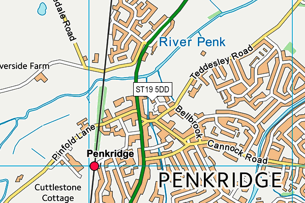 ST19 5DD map - OS VectorMap District (Ordnance Survey) ST19 5DD map - OS VectorMap District (Ordnance Survey)