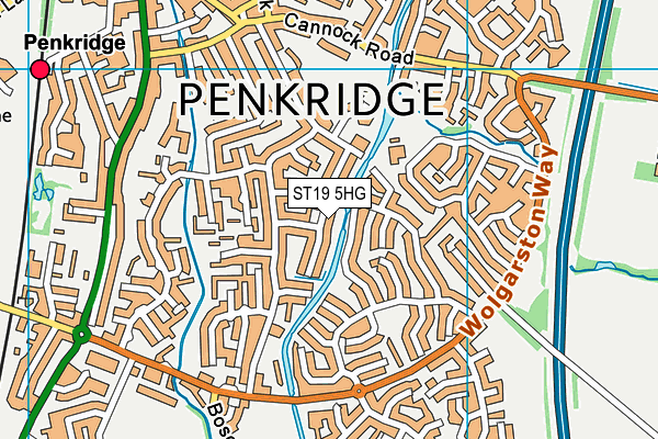 ST19 5HG map - OS VectorMap District (Ordnance Survey) ST19 5HG map - OS VectorMap District (Ordnance Survey)