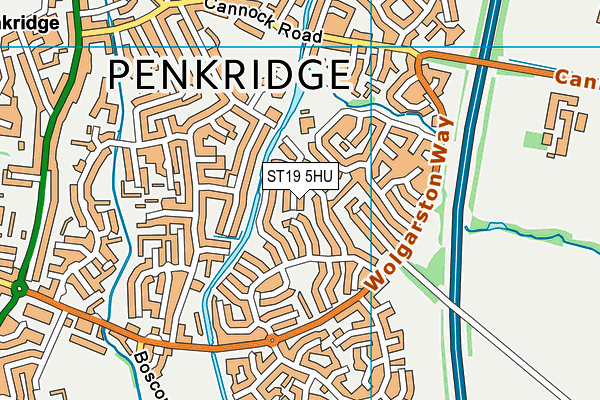 ST19 5HU map - OS VectorMap District (Ordnance Survey)