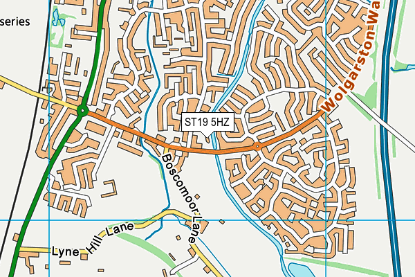 ST19 5HZ map - OS VectorMap District (Ordnance Survey) ST19 5HZ map - OS VectorMap District (Ordnance Survey)