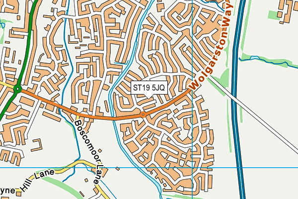 ST19 5JQ map - OS VectorMap District (Ordnance Survey) ST19 5JQ map - OS VectorMap District (Ordnance Survey)