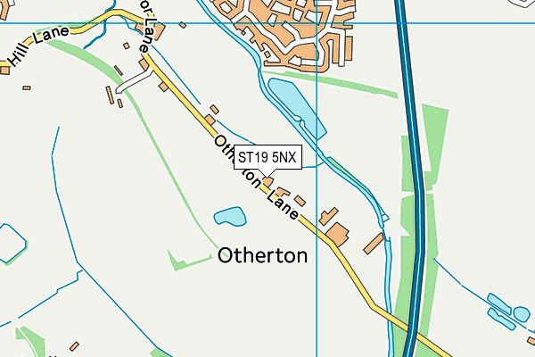 ST19 5NX map - OS VectorMap District (Ordnance Survey) ST19 5NX map - OS VectorMap District (Ordnance Survey)