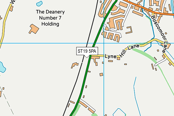 ST19 5PA map - OS VectorMap District (Ordnance Survey) ST19 5PA map - OS VectorMap District (Ordnance Survey)