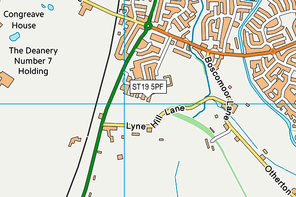 ST19 5PF map - OS VectorMap District (Ordnance Survey) ST19 5PF map - OS VectorMap District (Ordnance Survey)