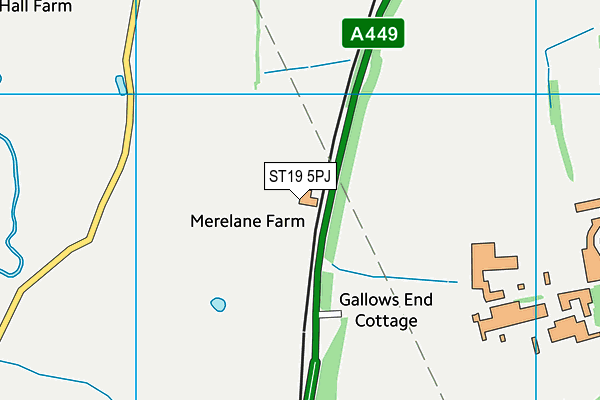 ST19 5PJ map - OS VectorMap District (Ordnance Survey) ST19 5PJ map - OS VectorMap District (Ordnance Survey)
