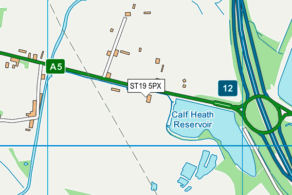 ST19 5PX map - OS VectorMap District (Ordnance Survey) ST19 5PX map - OS VectorMap District (Ordnance Survey)