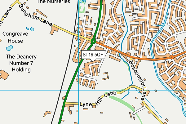 ST19 5QF map - OS VectorMap District (Ordnance Survey) ST19 5QF map - OS VectorMap District (Ordnance Survey)
