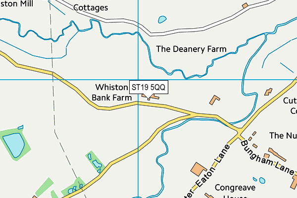ST19 5QQ map - OS VectorMap District (Ordnance Survey)