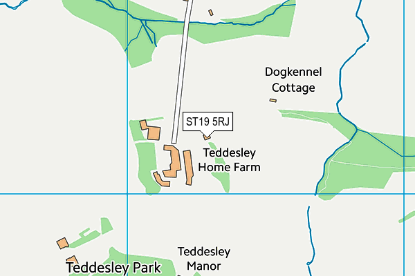 ST19 5RJ map - OS VectorMap District (Ordnance Survey) ST19 5RJ map - OS VectorMap District (Ordnance Survey)