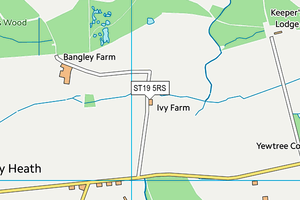 ST19 5RS map - OS VectorMap District (Ordnance Survey) ST19 5RS map - OS VectorMap District (Ordnance Survey)