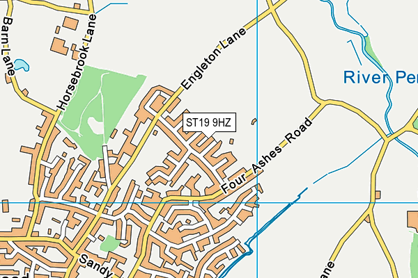 ST19 9HZ map - OS VectorMap District (Ordnance Survey) ST19 9HZ map - OS VectorMap District (Ordnance Survey)