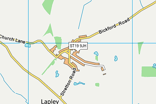ST19 9JH map - OS VectorMap District (Ordnance Survey) ST19 9JH map - OS VectorMap District (Ordnance Survey)