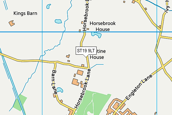 ST19 9LT map - OS VectorMap District (Ordnance Survey) ST19 9LT map - OS VectorMap District (Ordnance Survey)