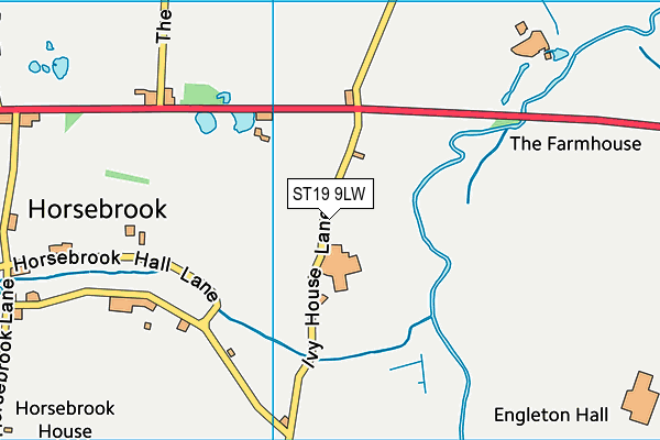 ST19 9LW map - OS VectorMap District (Ordnance Survey)