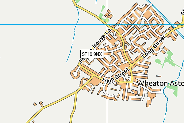 ST19 9NX map - OS VectorMap District (Ordnance Survey) ST19 9NX map - OS VectorMap District (Ordnance Survey)