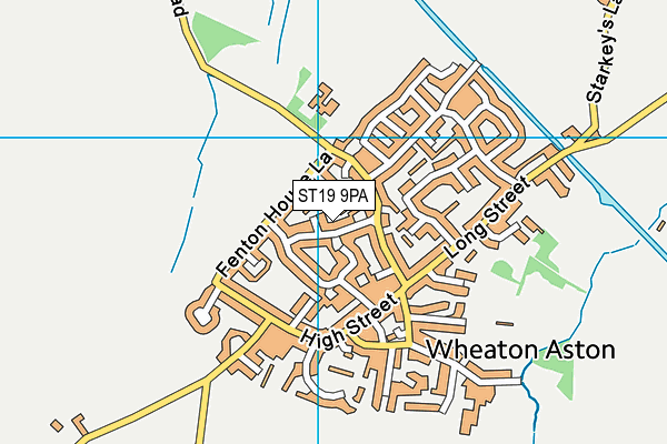 ST19 9PA map - OS VectorMap District (Ordnance Survey)