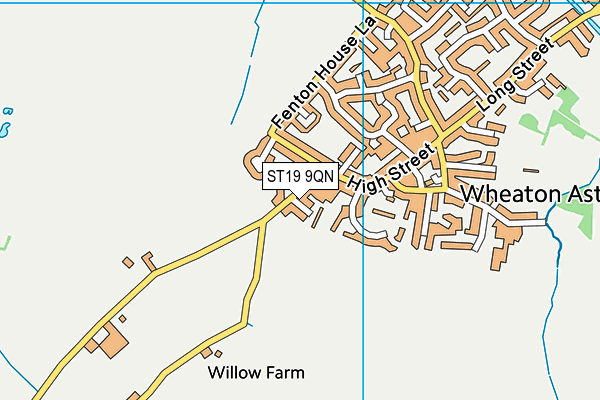 ST19 9QN map - OS VectorMap District (Ordnance Survey) ST19 9QN map - OS VectorMap District (Ordnance Survey)