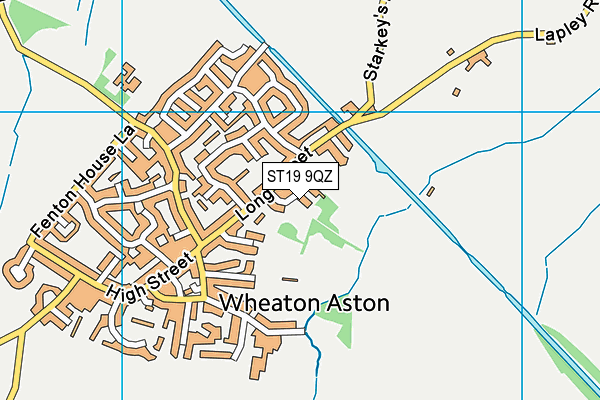 ST19 9QZ map - OS VectorMap District (Ordnance Survey) ST19 9QZ map - OS VectorMap District (Ordnance Survey)