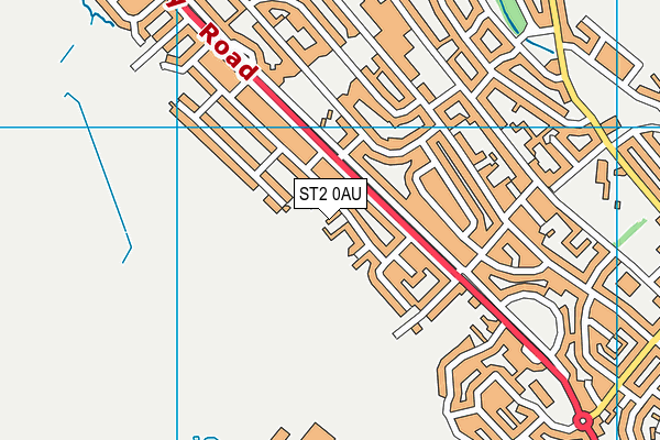 ST2 0AU map - OS VectorMap District (Ordnance Survey) ST2 0AU map - OS VectorMap District (Ordnance Survey)