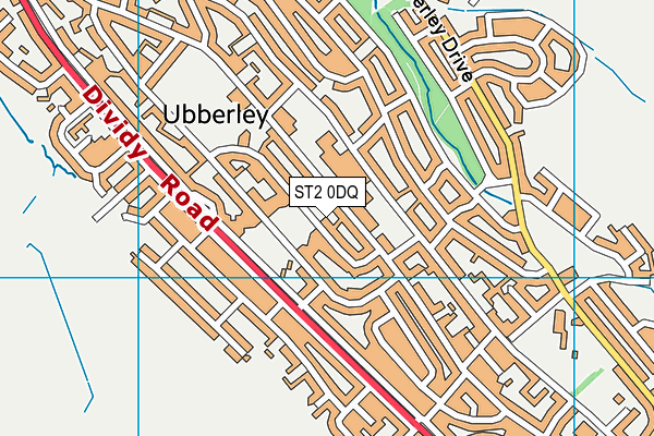 ST2 0DQ map - OS VectorMap District (Ordnance Survey) ST2 0DQ map - OS VectorMap District (Ordnance Survey)