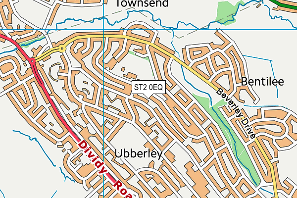 ST2 0EQ map - OS VectorMap District (Ordnance Survey) ST2 0EQ map - OS VectorMap District (Ordnance Survey)