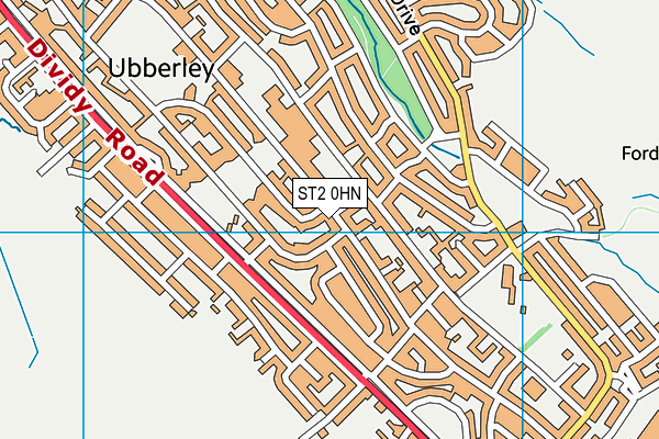 ST2 0HN map - OS VectorMap District (Ordnance Survey) ST2 0HN map - OS VectorMap District (Ordnance Survey)