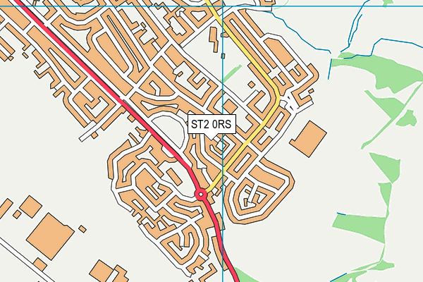 ST2 0RS map - OS VectorMap District (Ordnance Survey) ST2 0RS map - OS VectorMap District (Ordnance Survey)