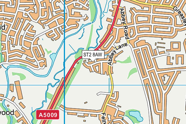 ST2 8AW map - OS VectorMap District (Ordnance Survey) ST2 8AW map - OS VectorMap District (Ordnance Survey)