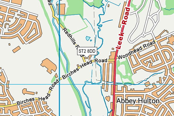 ST2 8DD map - OS VectorMap District (Ordnance Survey) ST2 8DD map - OS VectorMap District (Ordnance Survey)