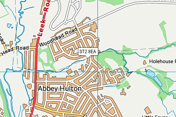 ST2 8EA map - OS VectorMap District (Ordnance Survey) ST2 8EA map - OS VectorMap District (Ordnance Survey)