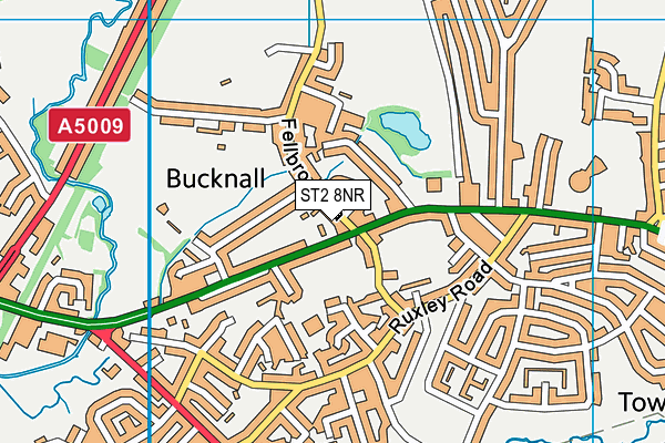ST2 8NR map - OS VectorMap District (Ordnance Survey) ST2 8NR map - OS VectorMap District (Ordnance Survey)